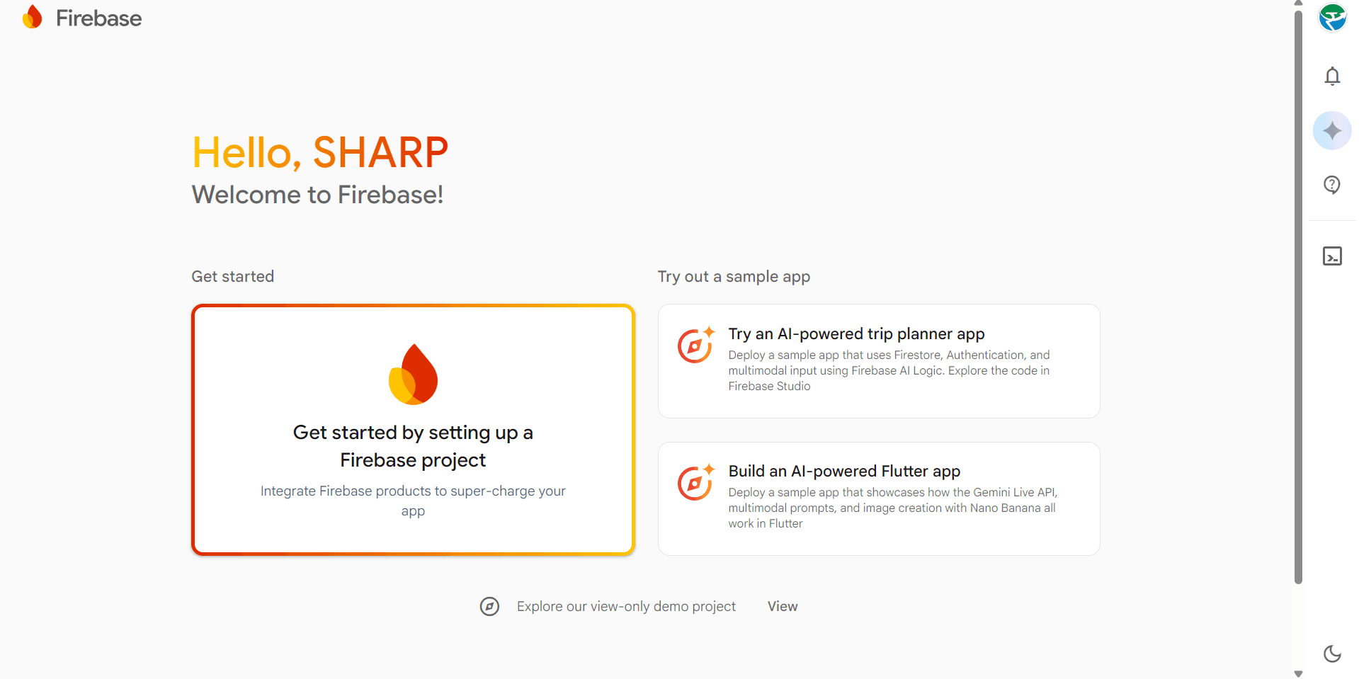Create Firebase Project